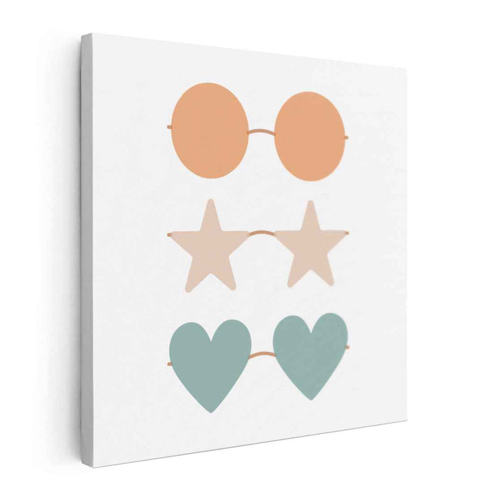 Whimsical Shades: Playful and Pastel Sunglasses Art Print