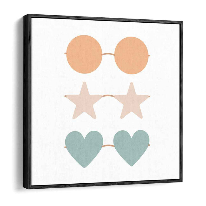Whimsical Shades: Playful and Pastel Sunglasses Art Print