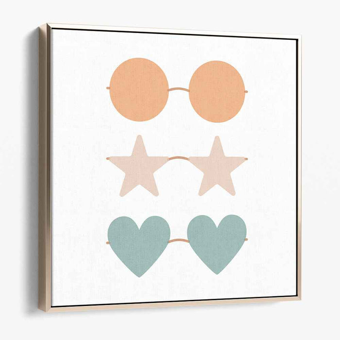 Whimsical Shades: Playful and Pastel Sunglasses Art Print