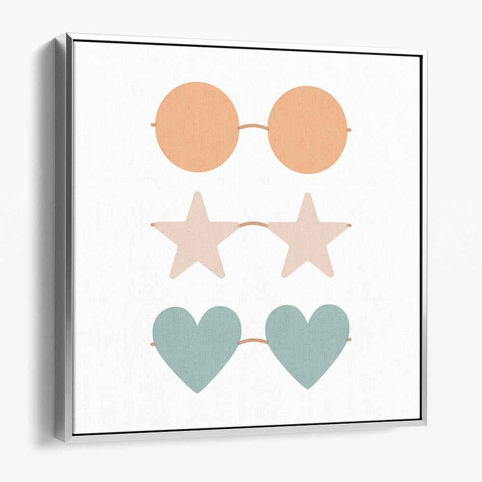 Whimsical Shades: Playful and Pastel Sunglasses Art Print