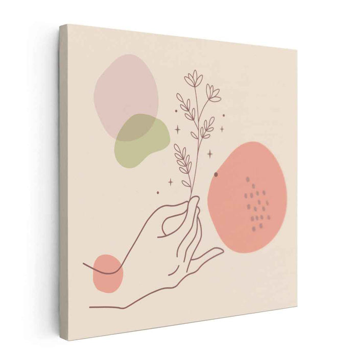 Soft Pastel Symphony: Minimalist Pastel Harmony Canvas Art