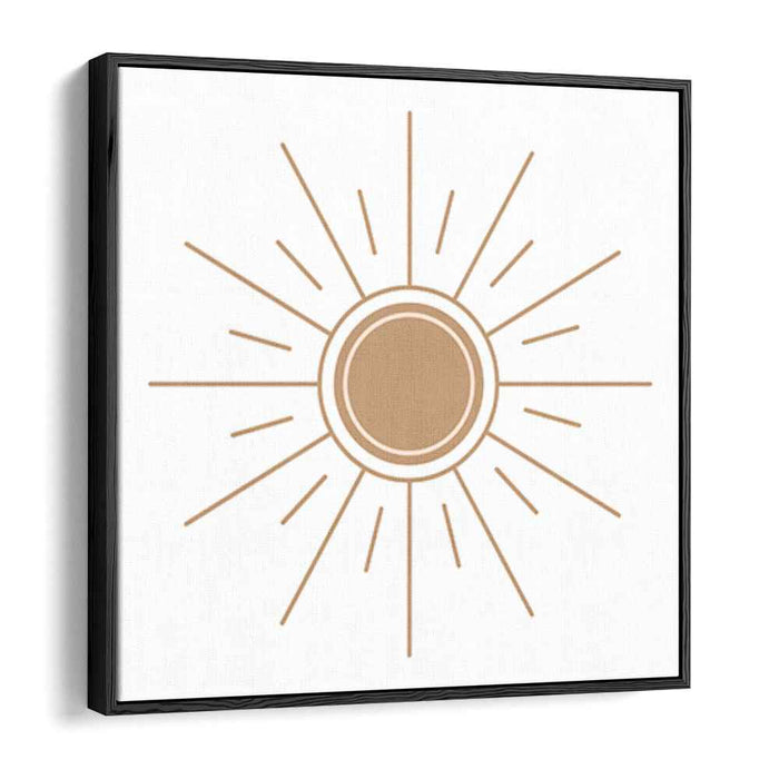 Equilibrium Rays: Symmetrical Sunburst Geometric Art Print