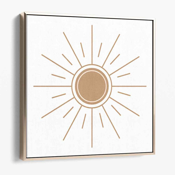 Equilibrium Rays: Symmetrical Sunburst Geometric Art Print