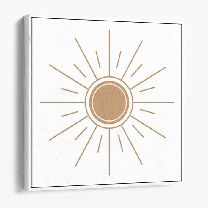 Equilibrium Rays: Symmetrical Sunburst Geometric Art Print