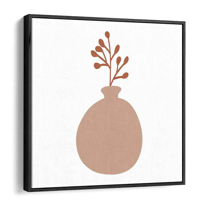 Branching Elegance: Minimalist Vase with Branches Canvas Art Print