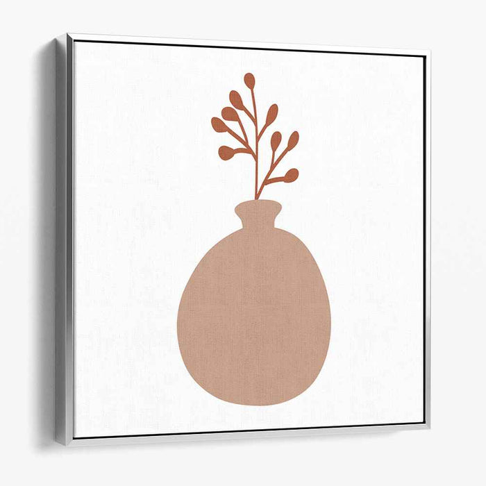 Branching Elegance: Minimalist Vase with Branches Canvas Art Print