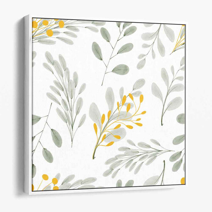 Breezy Whispers: Eucalyptus Elegance Canvas Art Print
