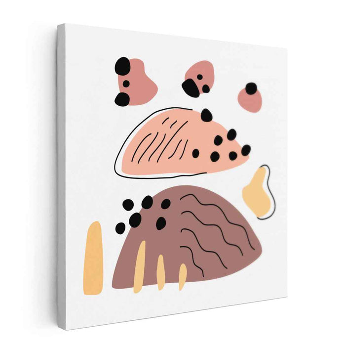 Essence Form Study: Minimalist Abstract Shapes Canvas Art Print