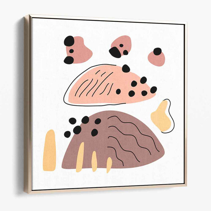 Essence Form Study: Minimalist Abstract Shapes Canvas Art Print