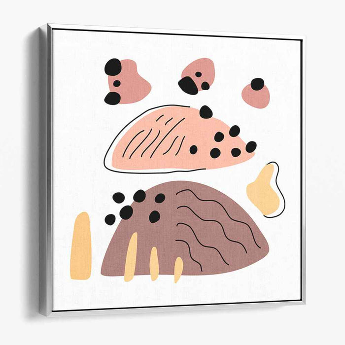 Essence Form Study: Minimalist Abstract Shapes Canvas Art Print