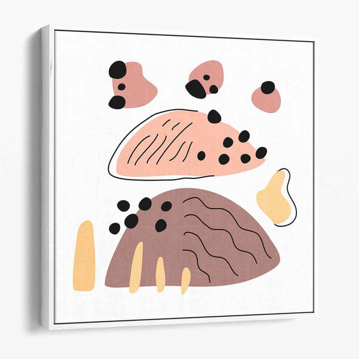 Essence Form Study: Minimalist Abstract Shapes Canvas Art Print
