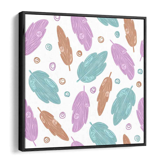 Pastel Playtime Symphony: Playful Pastel Pattern Canvas Art Print