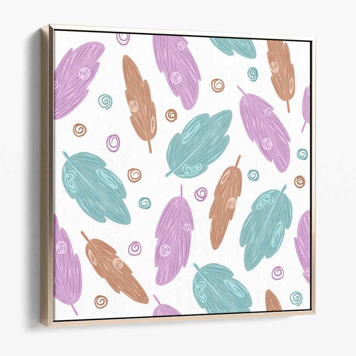Pastel Playtime Symphony: Playful Pastel Pattern Canvas Art Print