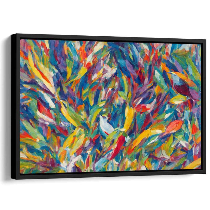 Flight of Elements: Abstract Nature and Birds Canvas Art Print