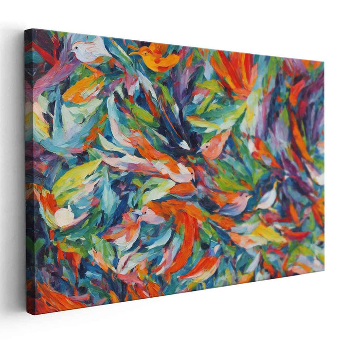 Modern Oil Birds of Paradise #106