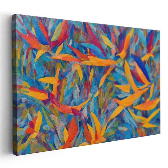 Modern Oil Birds of Paradise #110