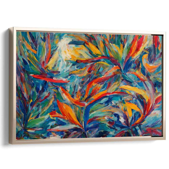 Modern Oil Birds of Paradise #124