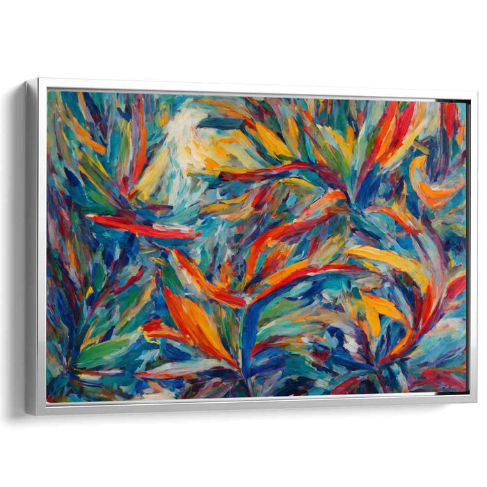 Modern Oil Birds of Paradise #124