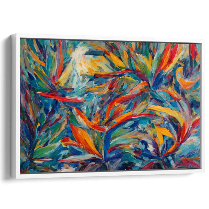 Modern Oil Birds of Paradise #124