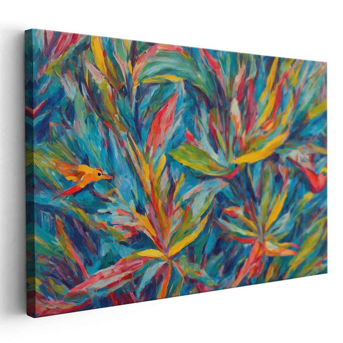 Modern Oil Birds of Paradise #125