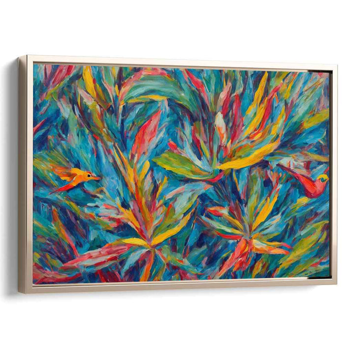 Modern Oil Birds of Paradise #125