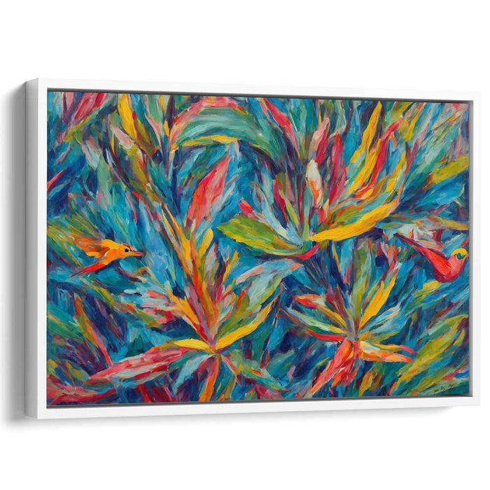 Modern Oil Birds of Paradise #125