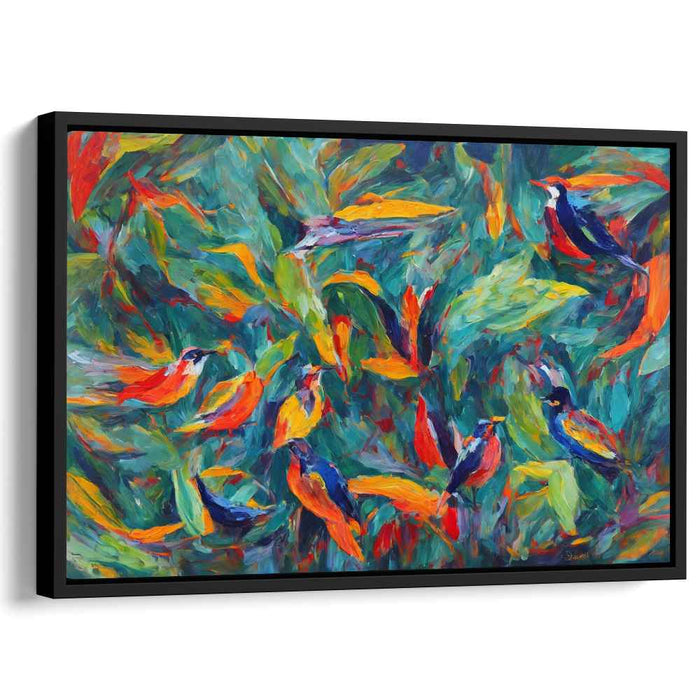 Modern Oil Birds of Paradise #132