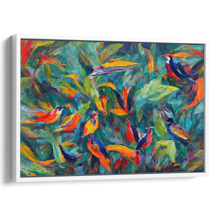 Modern Oil Birds of Paradise #132