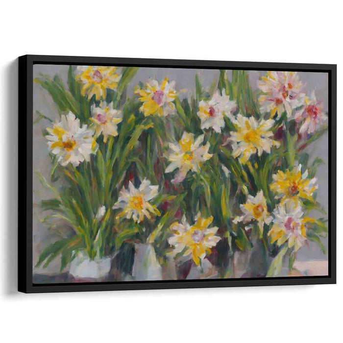 Petals in Strokes: Impressionist Floral Canvas Art Print