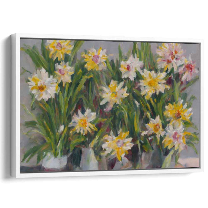 Petals in Strokes: Impressionist Floral Canvas Art Print