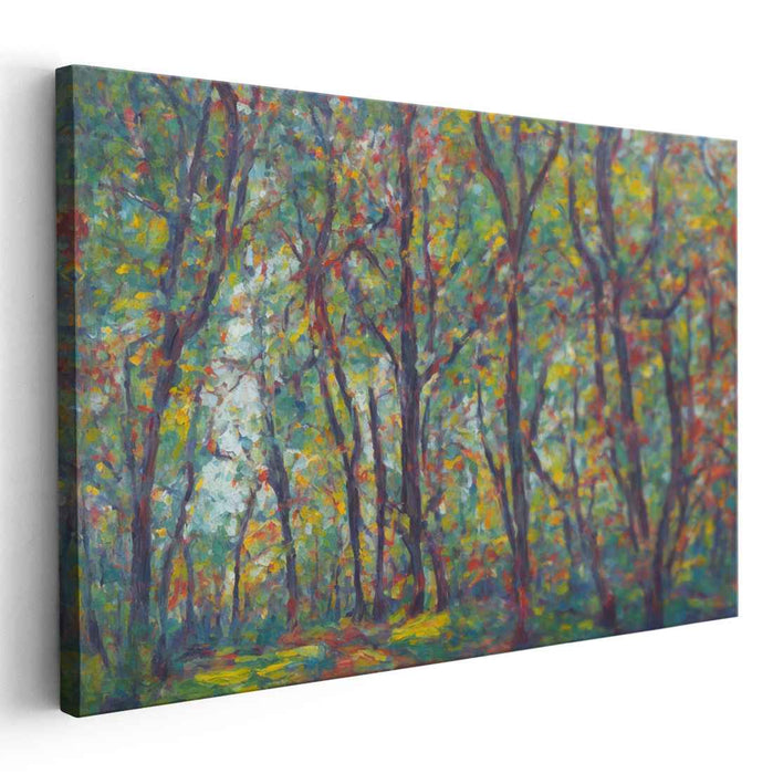 Lightstroke Symphony: Impressionist Light and Color Canvas Art Print