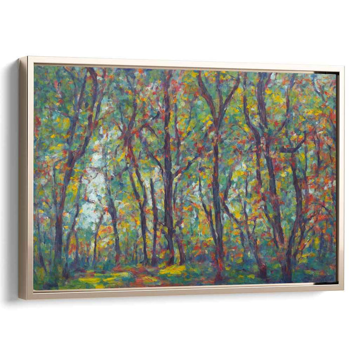 Lightstroke Symphony: Impressionist Light and Color Canvas Art Print