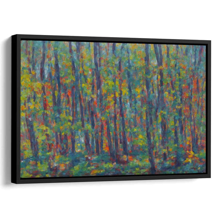 Verdant Strokes Melody: Impressionist Landscape Canvas Art