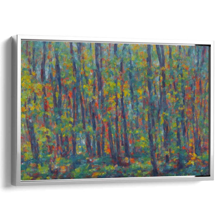 Verdant Strokes Melody: Impressionist Landscape Canvas Art