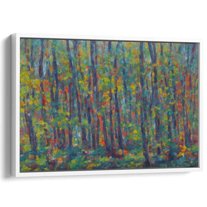 Verdant Strokes Melody: Impressionist Landscape Canvas Art
