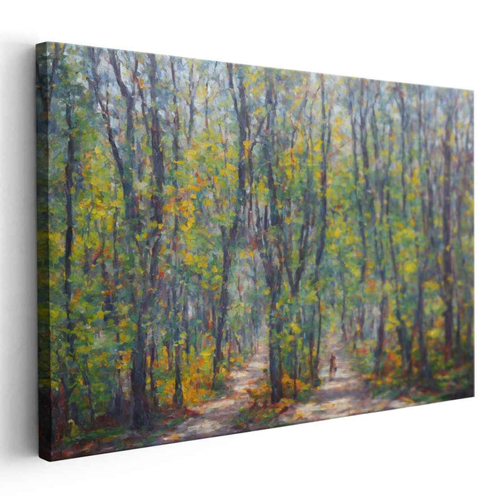 Brush Strokes of Peace: Impressionist Tranquility Canvas Art Print