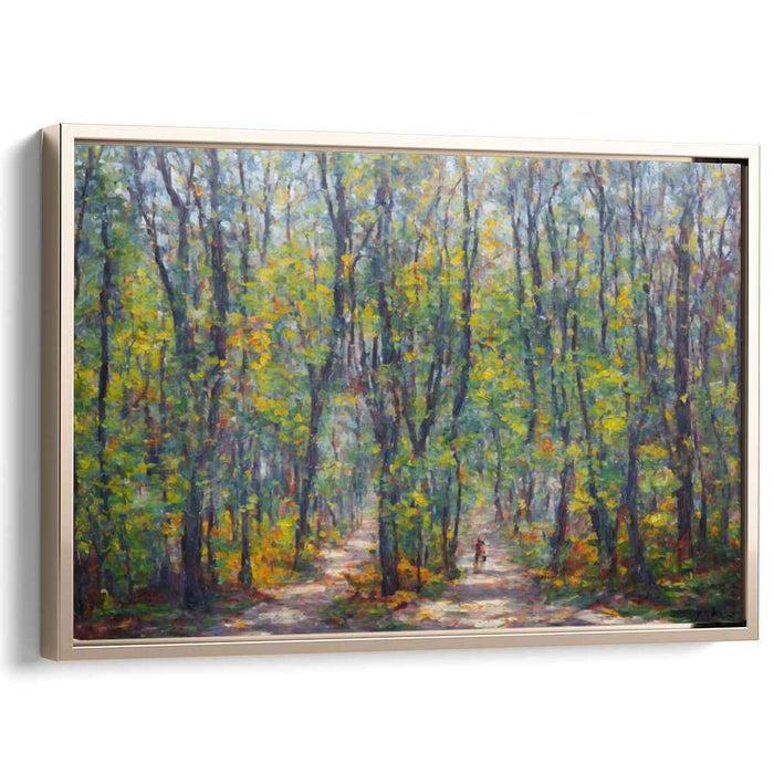 Brush Strokes of Peace: Impressionist Tranquility Canvas Art Print