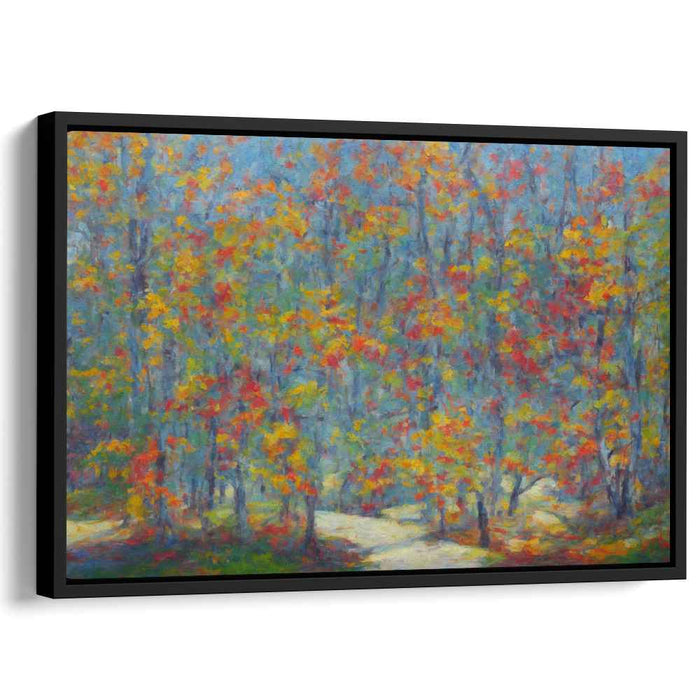 Forest Whispers Canvas: Impressionist Forest Canvas Art Print