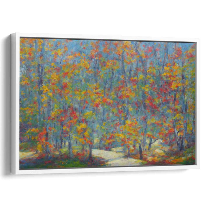 Forest Whispers Canvas: Impressionist Forest Canvas Art Print
