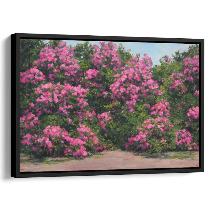 Soft Brushstrokes of Serenity: Impressionist Garden Canvas Art Print