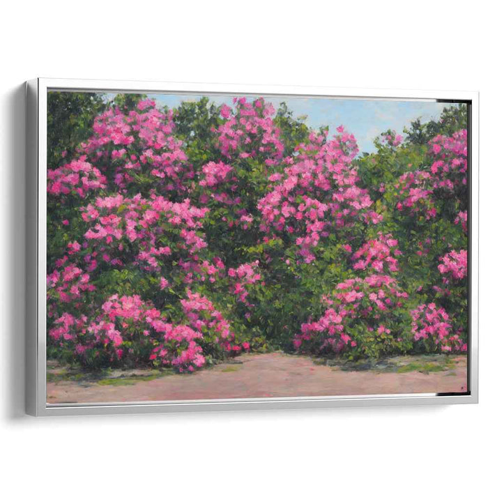 Soft Brushstrokes of Serenity: Impressionist Garden Canvas Art Print