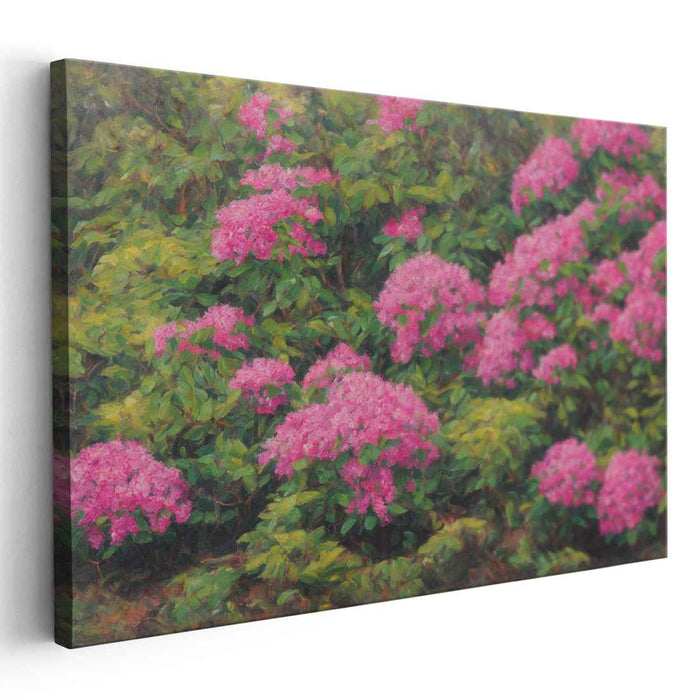 Petals Dance Across Canvas: Vibrant Floral Impressionist Canvas Art Print