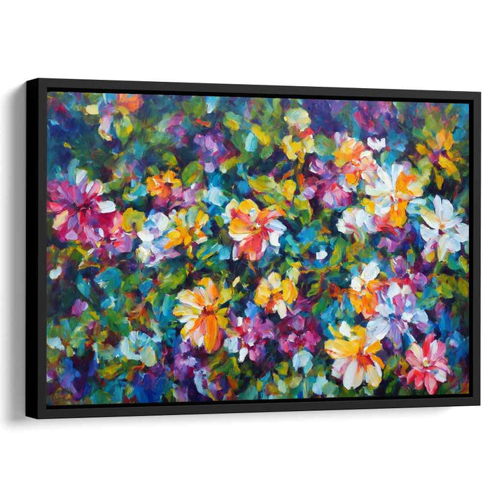 Brushstroke Bouquet: A Lush Impressionist Garden Canvas Art