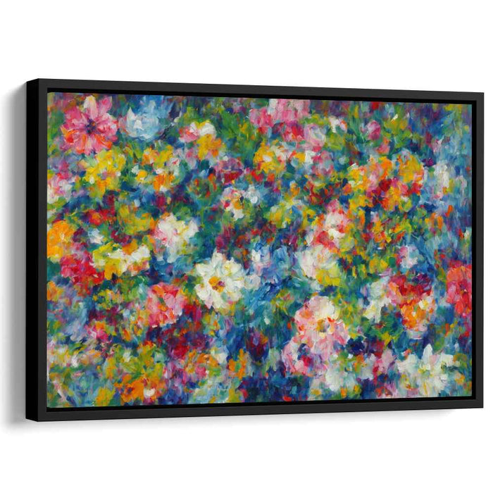 Blossom Sonata Melody Dance: A Symphony of Blooms - Impressionist Floral Canvas Art