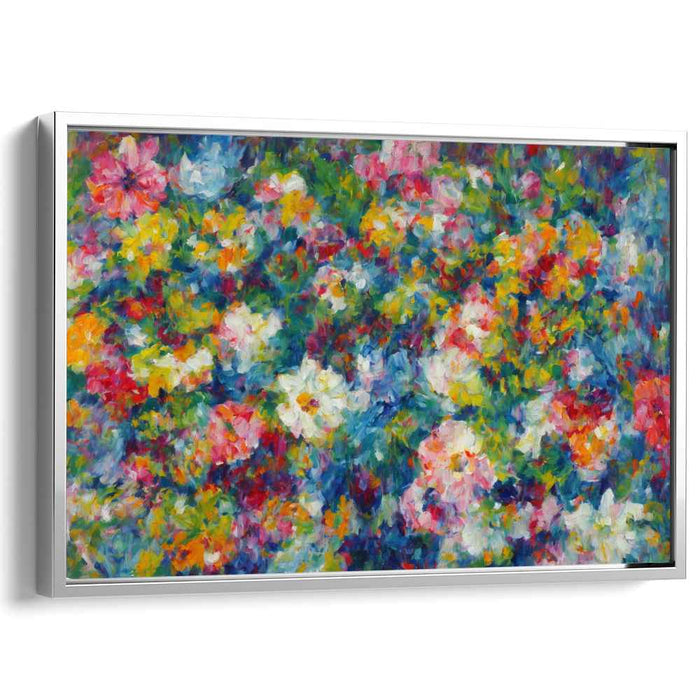 Blossom Sonata Melody Dance: A Symphony of Blooms - Impressionist Floral Canvas Art