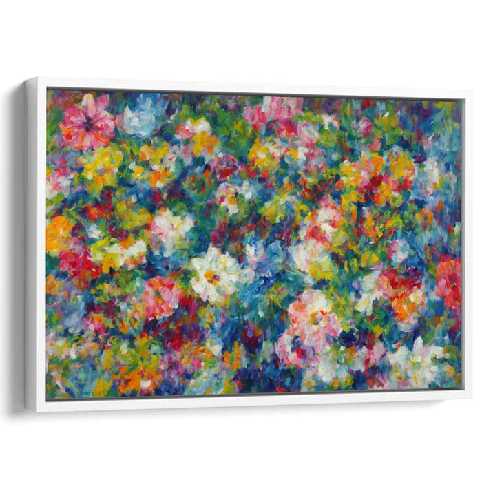 Blossom Sonata Melody Dance: A Symphony of Blooms - Impressionist Floral Canvas Art