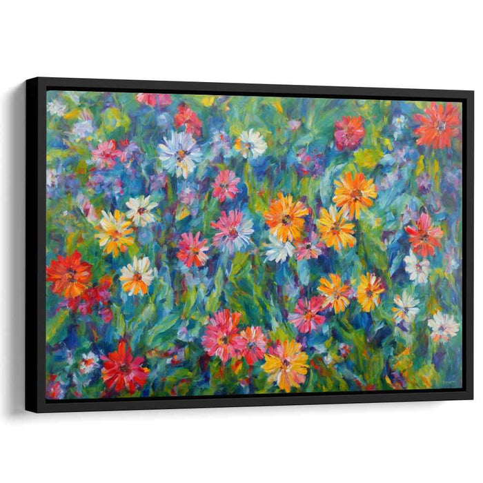 Chromatic Murmurs: Impressionist Garden Canvas Art Print