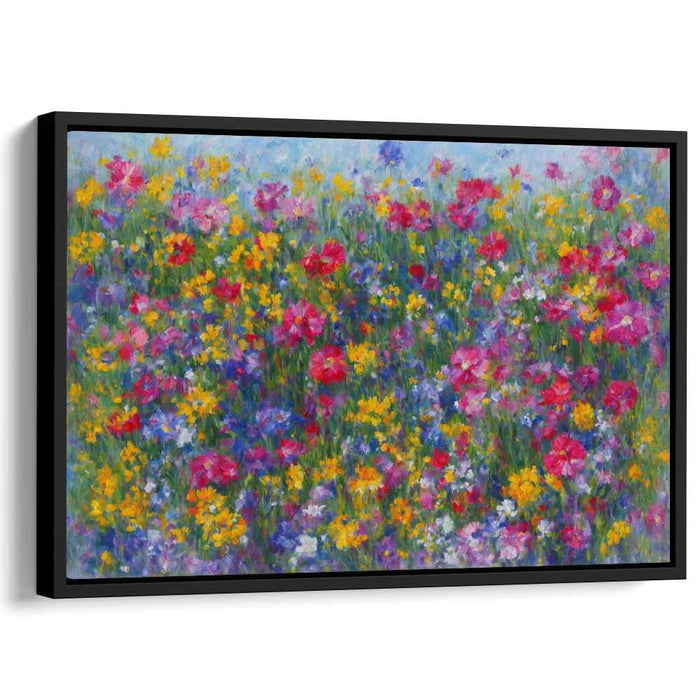 Sunburst Meadow Dreams: Vibrant Wildflowers in an Impressionist Summer Landscape