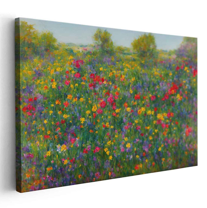Whimsical Wildflower Ballad: An Impressionist Symphony of Wildflowers