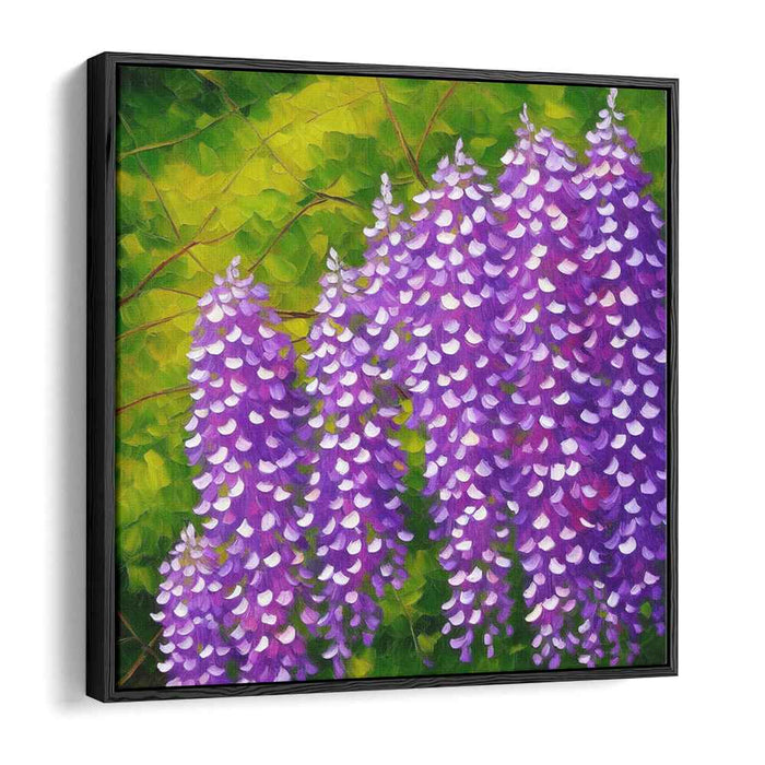 Lavender Whispers in the Spring: Impressionist-Inspired Floral Canvas Art